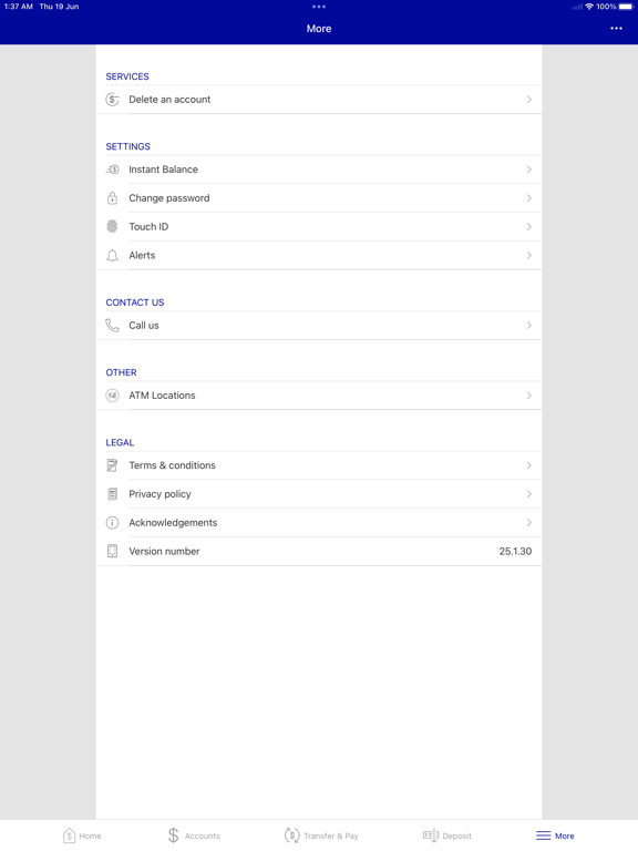 Cheyenne State Bank Mobile iPad screenshot 4 - Finance app
