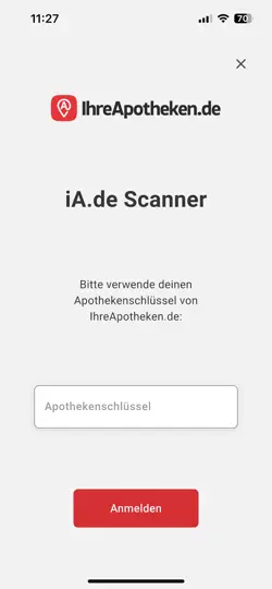 Screenshot von IA.de Scanner auf dem iPhone 3