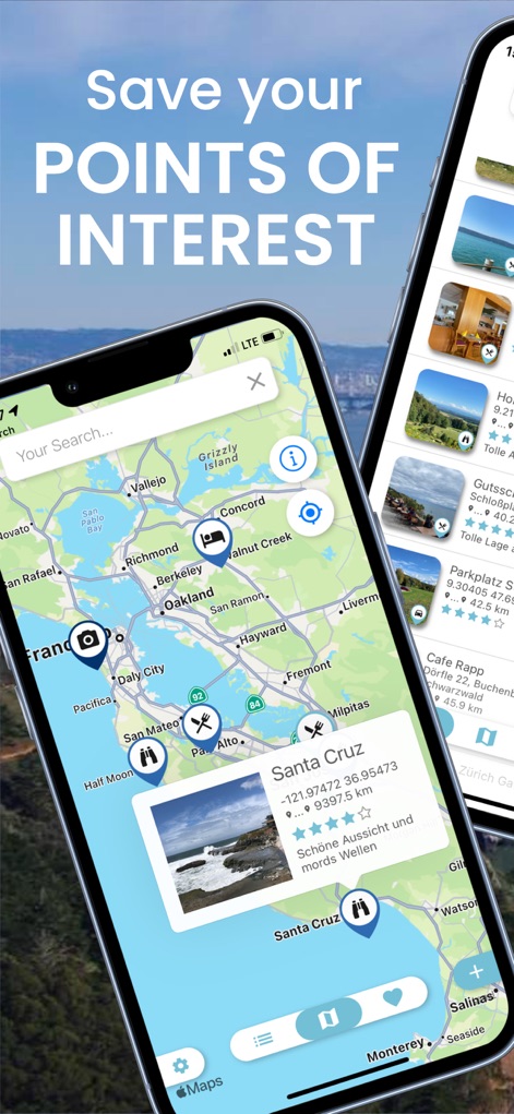 POI MAP - Your Private Places - Travel App | MWM
