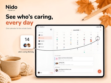 Nido Family: Care Calendar iPad screenshot