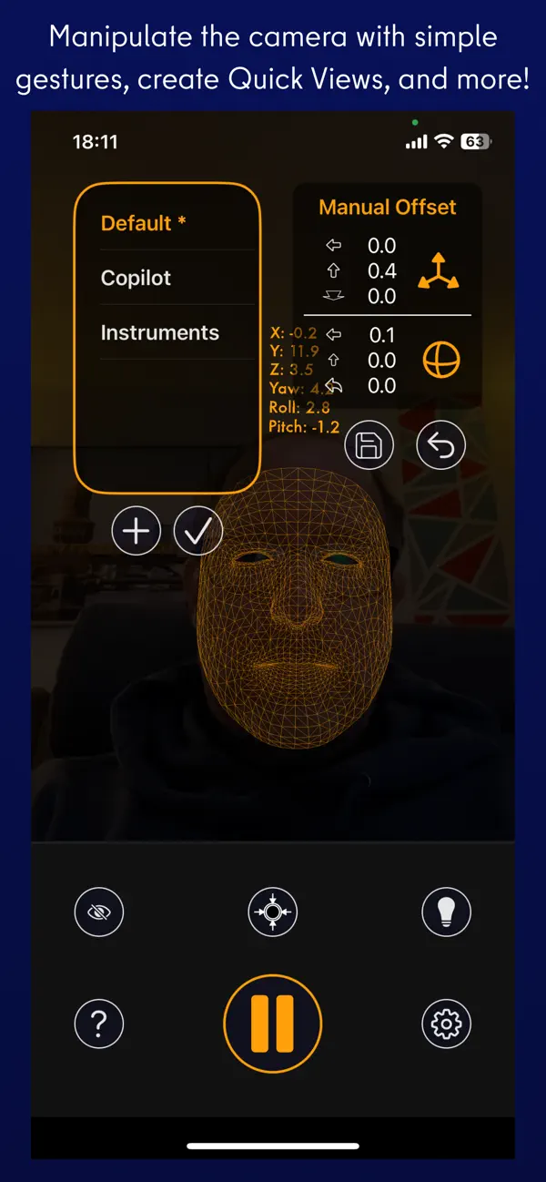 Screenshot #2 pour SmoothTrack: Head Tracker