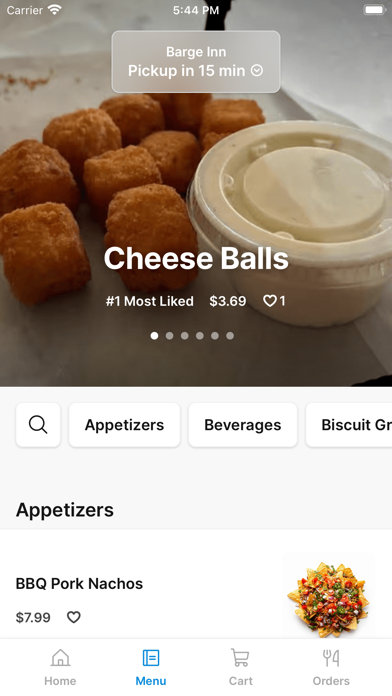 Barge Inn iPhone screenshot 2 - Food & Drink app