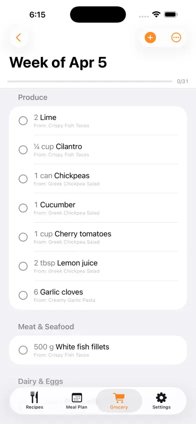 Saffron - Recipe & Meal Plan screenshot 5