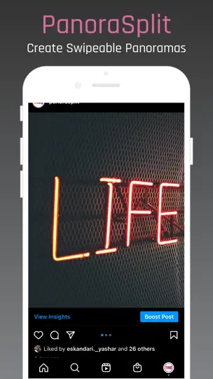 Capture d'écran de PanoraSplit For Instagram sur iPhone 1