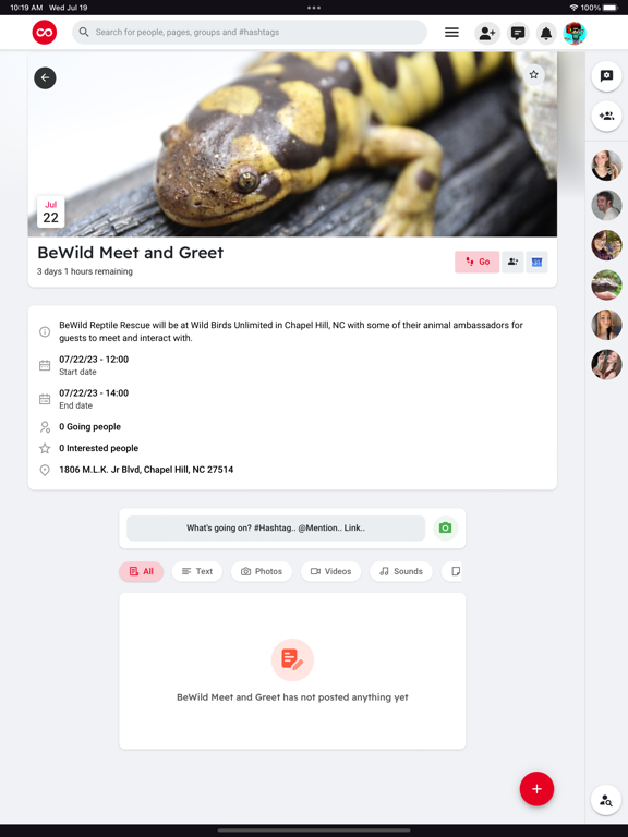ColdBlooded Social iPad screenshot 5 - Social Networking app