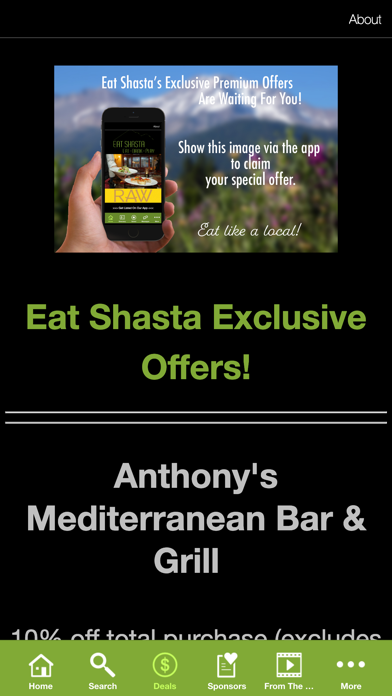 Eat Shasta App app screenshot 3