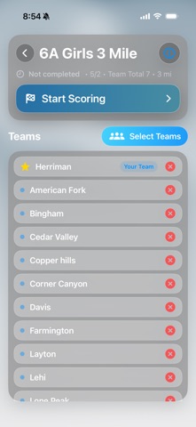 XC QuickScore screenshot