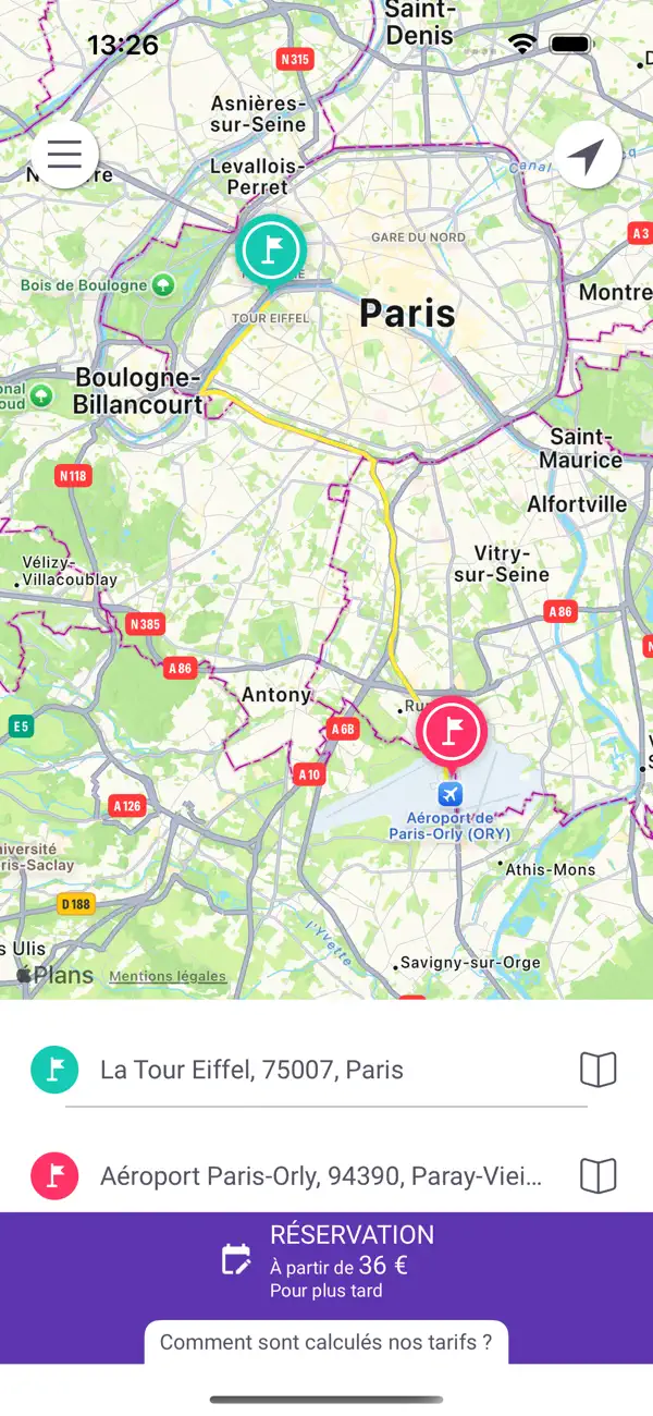 Screenshot #2 pour Your Vtc in Paris