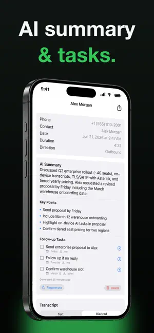 Callmar — SIP Phone & AI Notes screenshot 3