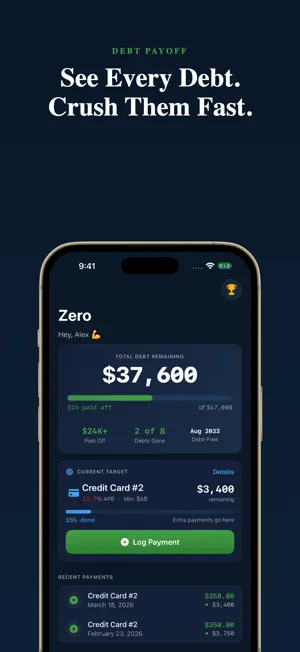 Debt Payoff Tracker - Zero screenshot 1