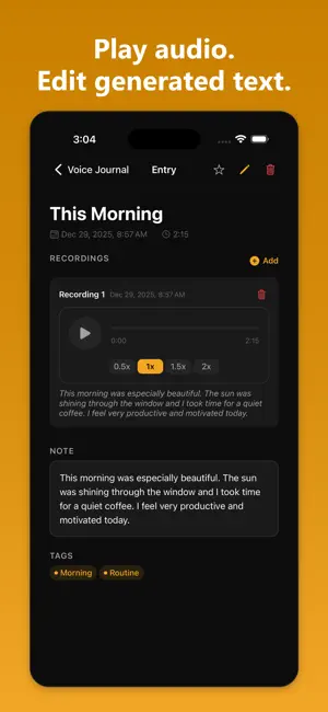 Offline Voice Journal screenshot 2