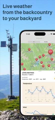 Weather Station Map iPhone screenshot