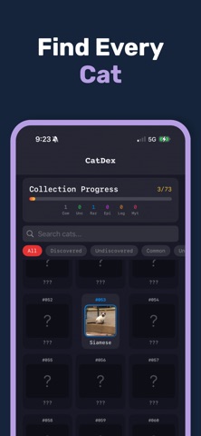 KittyDex Gamified Cat Scanner screenshot