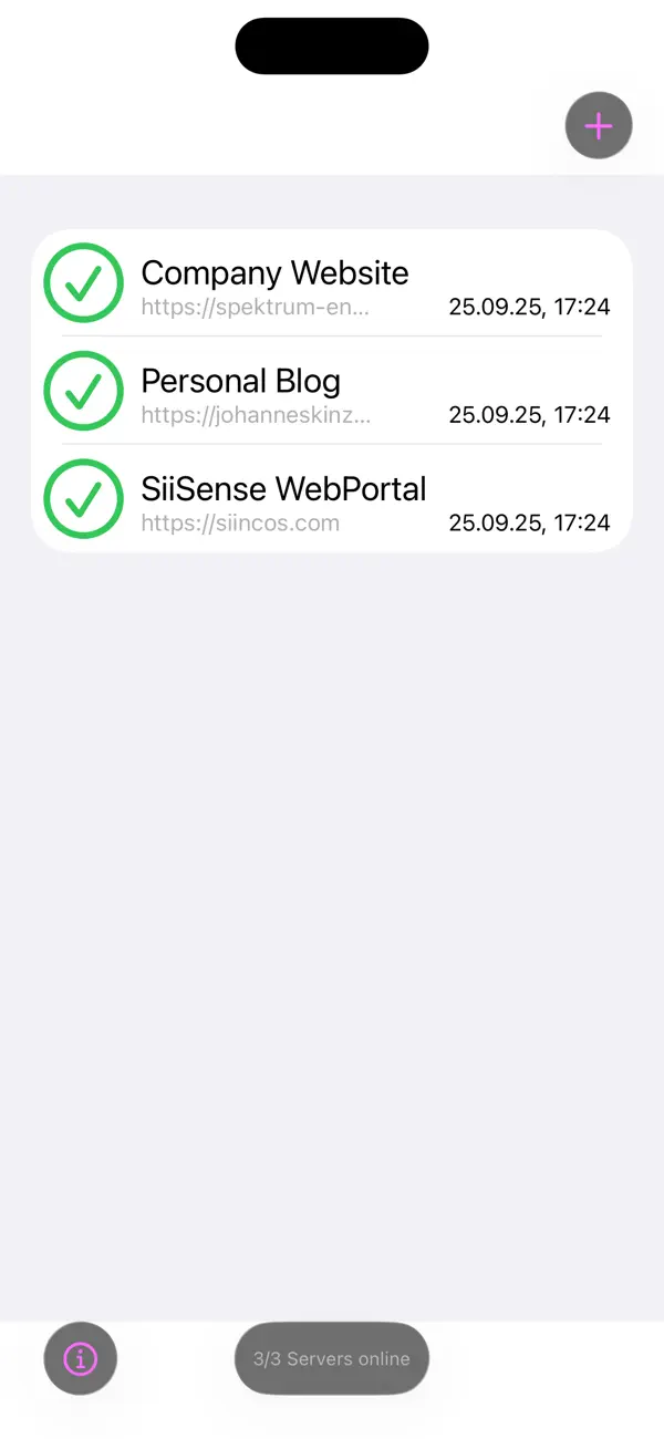 #6. WebServerMonitor (iOS) Av: Johannes Kinzig