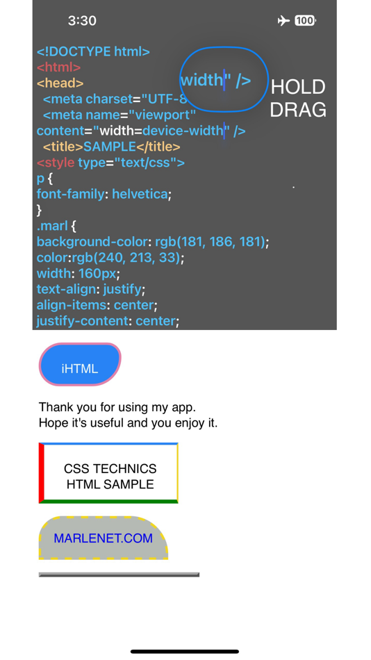 #1. iHTML Compiler (iOS) By: MARLENE IGARASHI