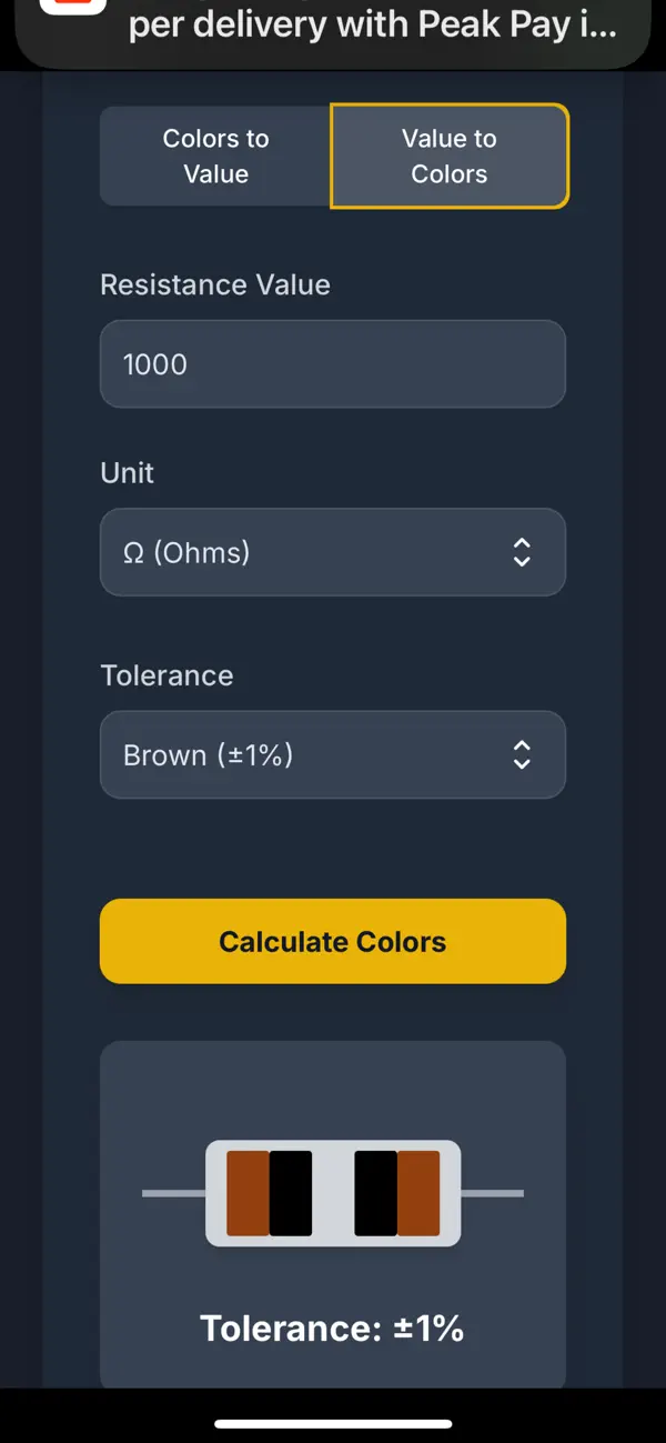 #2. Resistor Pro (iOS) Von: Jeffrey Yambao