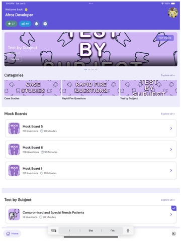 AndyRDH #1 NBDHE App iPad screenshot