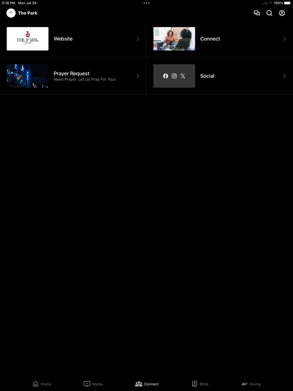 Rockford Park Church iPad screenshot 3 - Education app