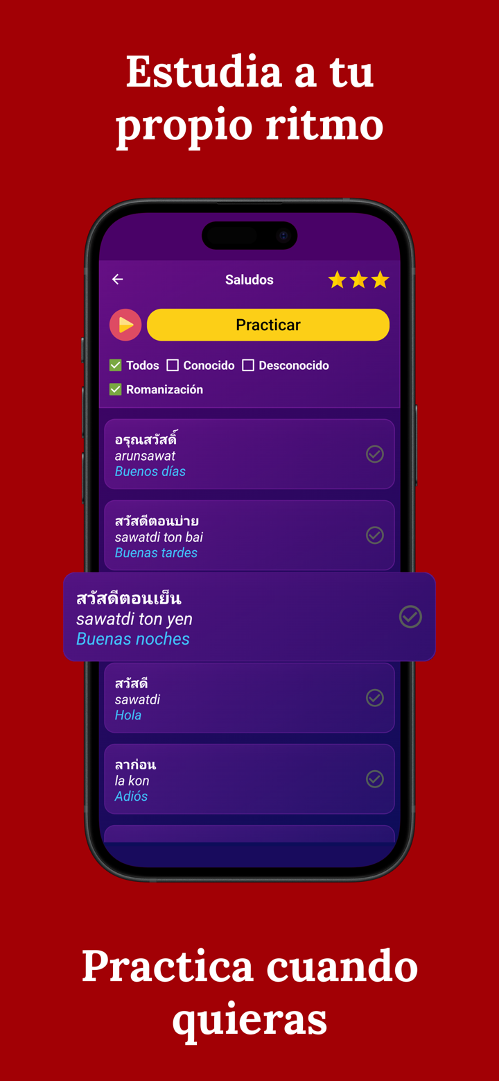 BNR: Aprender tailandés screenshot 3