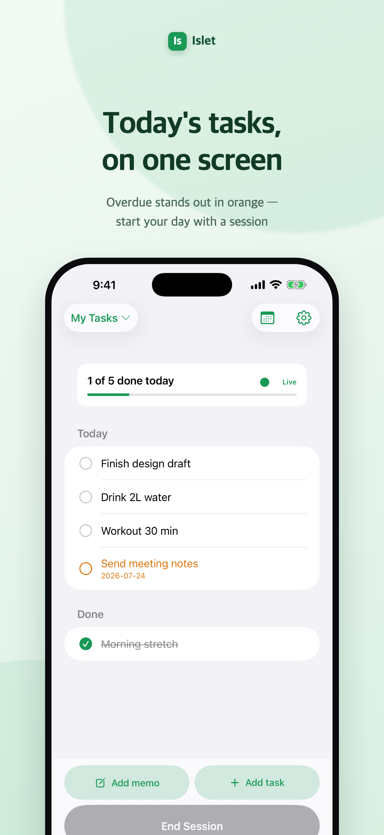 Islet - Todo List screenshot 2