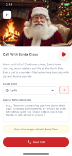 Wondercall : Elf Phone call screenshot 2