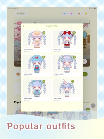 Dada Dress-Up - Girl stickers iPad screenshot
