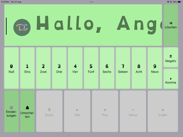 DysCalculator iPad screenshot