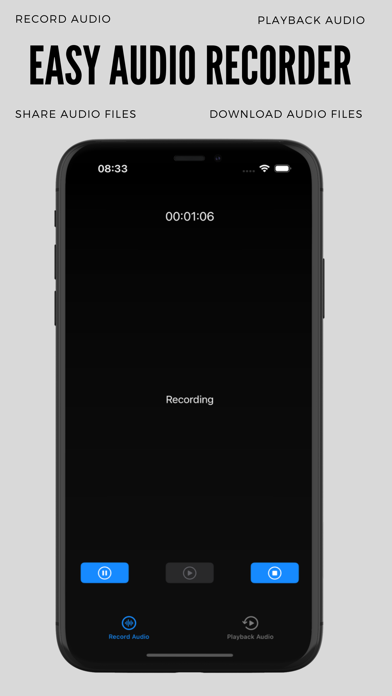 Easy Audio Recorder App Screenshot