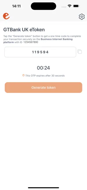 GTBank UK eToken screenshot 3
