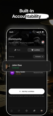 The LockedIN Mindset iPhone screenshot