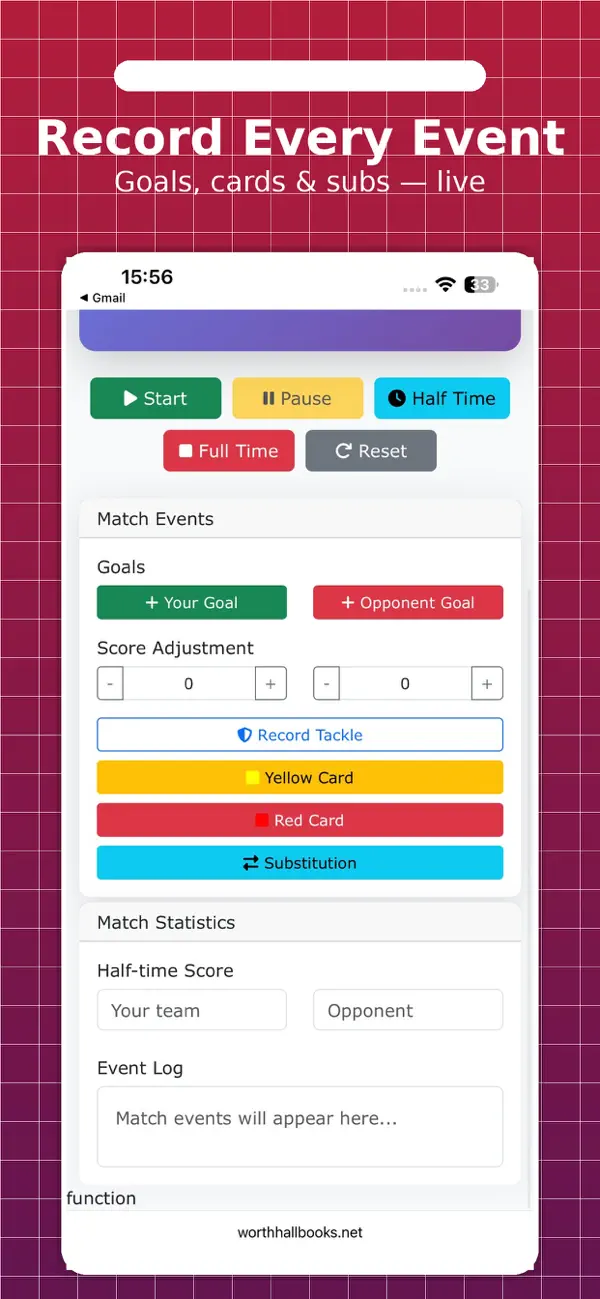 Screenshot #3 pour Grassroots Football Tracker