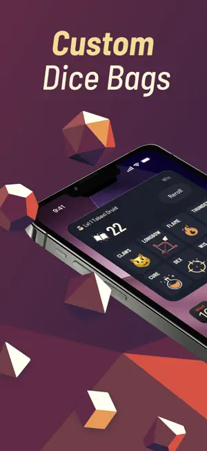 Twilight Dice: RPG Dice Roller screenshot 1