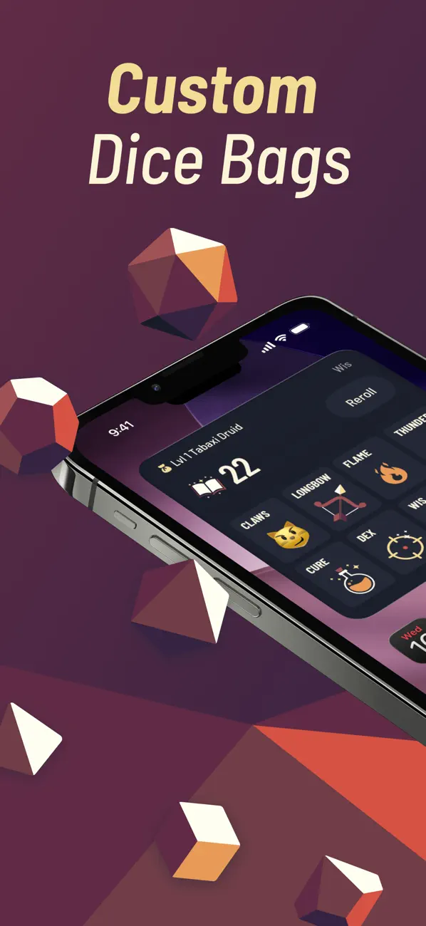 Screenshot #1 pour Twilight Dice: RPG Dice Roller