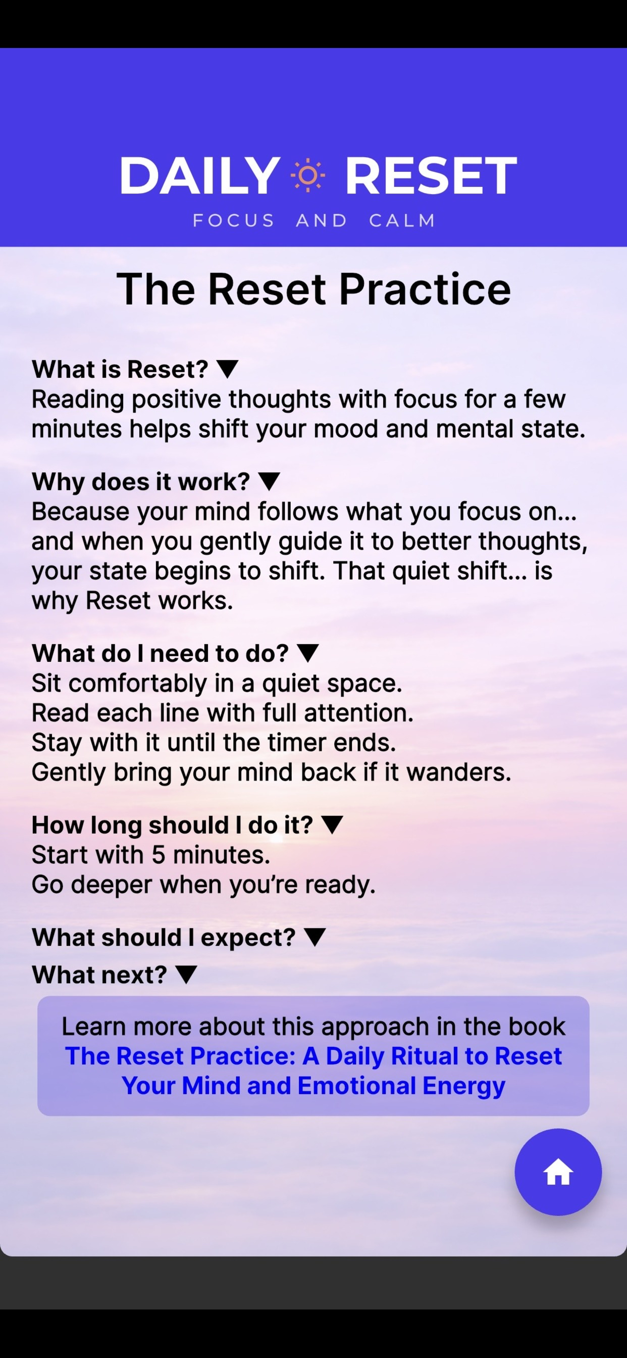 Daily Reset: Focus and Calm screenshot 5