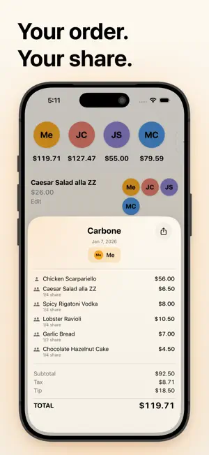 splitty: Split Bills & Tip screenshot 3