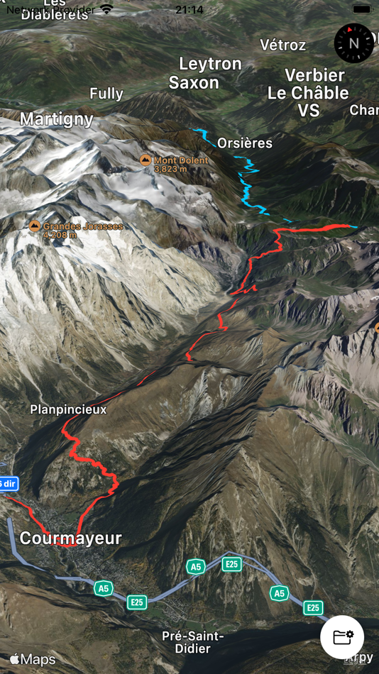 #1. 3D Map GPX Viewer (iOS) 由: Tomas Parizek