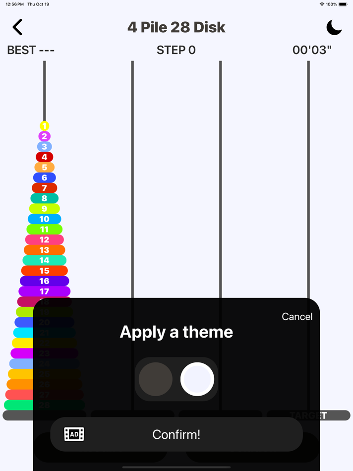 #2. Hanoi Tower: Stack Puzzle (iOS) Podle: CHENGDU MIAOZHI TECHNOLOGY CO., LTD.