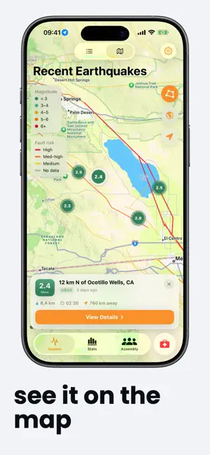 Sismik: Earthquake Tracker iPhone screenshot 4