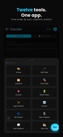 Creatori: AI Video Maker iPhone screenshot