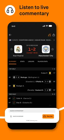 Screenshot von Soccerway Football Live Scores auf dem iPhone 3