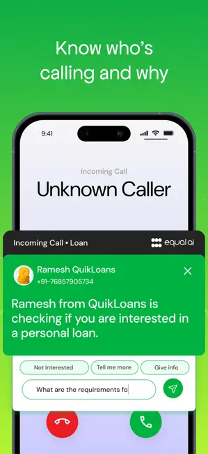 Equal AI: Call Assistant iPhone screenshot 2