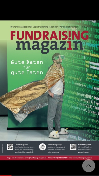Fundraising-Magazin Screenshot