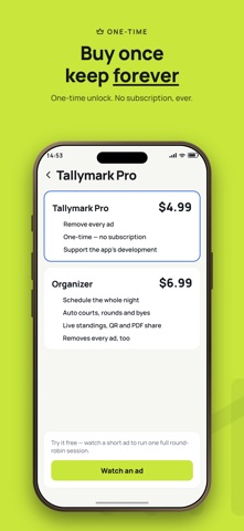 Tallymark: Pickleball & Darts Screenshot 9 of 10
