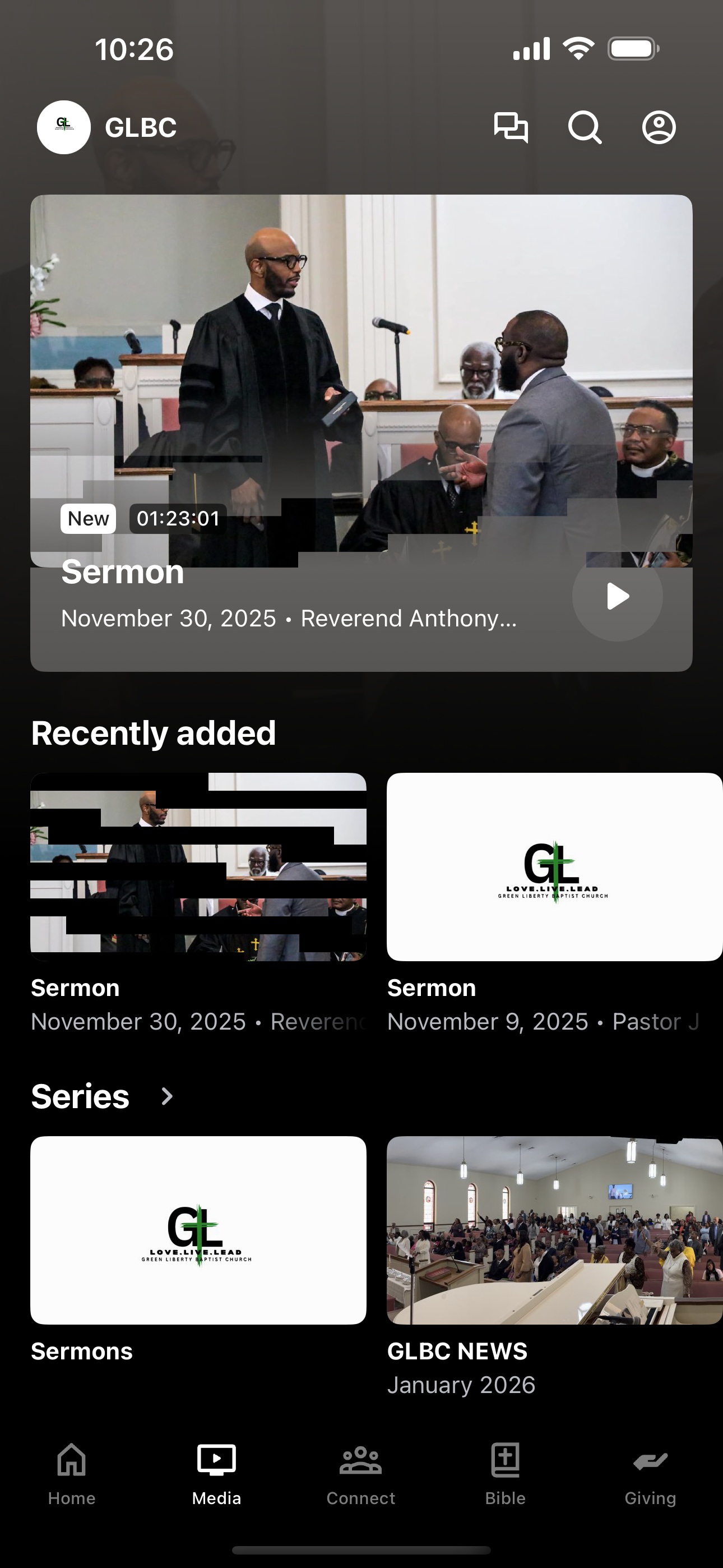 Green Liberty Baptist Church screenshot 2