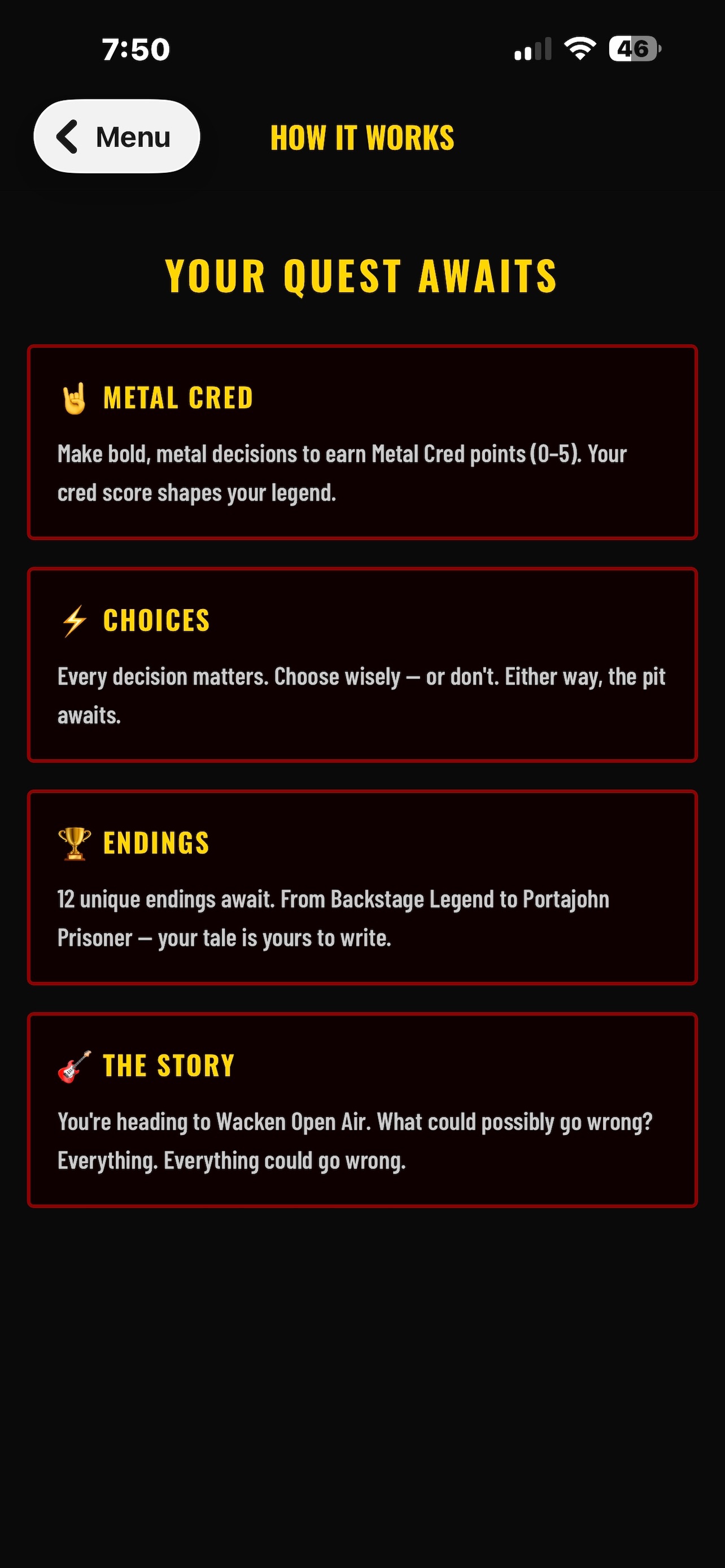Screenshot 2 of Metal Quest: Wacken or Bust!