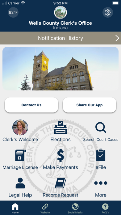 Wells County Clerk IN Screenshot