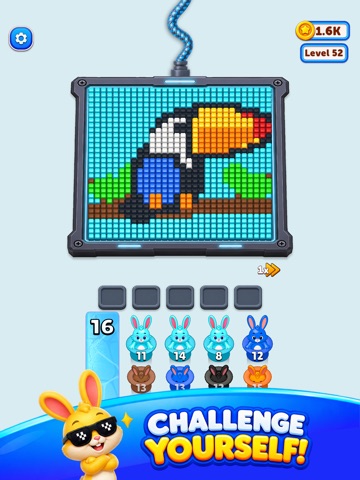 Keyboard Bunny Pixel Pop iPad screenshot