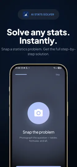 Captura de pantalla de Statistics Solver: AI en iPhone 1