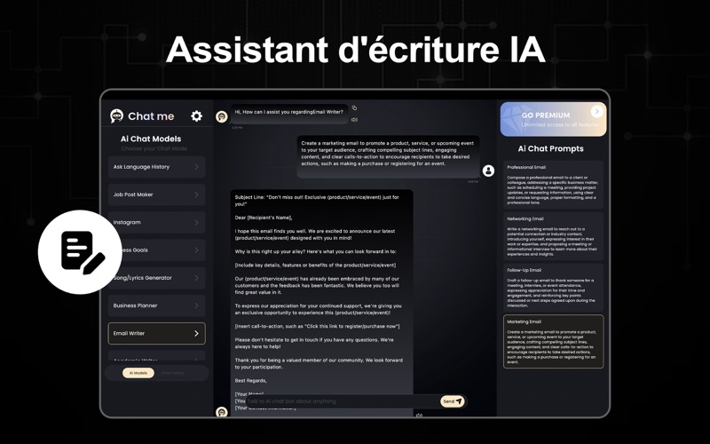 Screenshot #2 pour Chat Bot d'IA en Français - AI