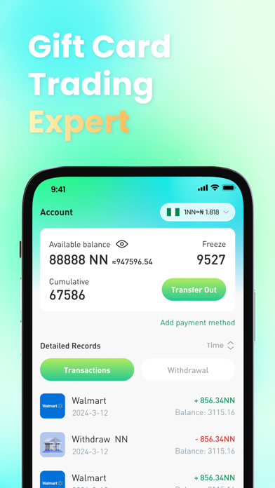 CardNJ  gift card iPhone screenshot 4 - Utilities app